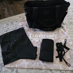 Dagne Dover Black Duffel Bag Set